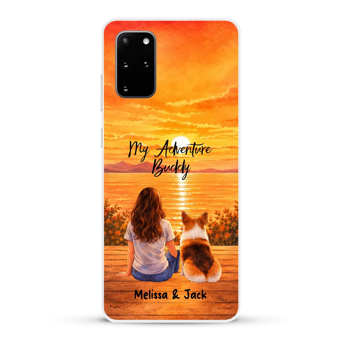 Personalised Phone Case - Watercolor Silhouette