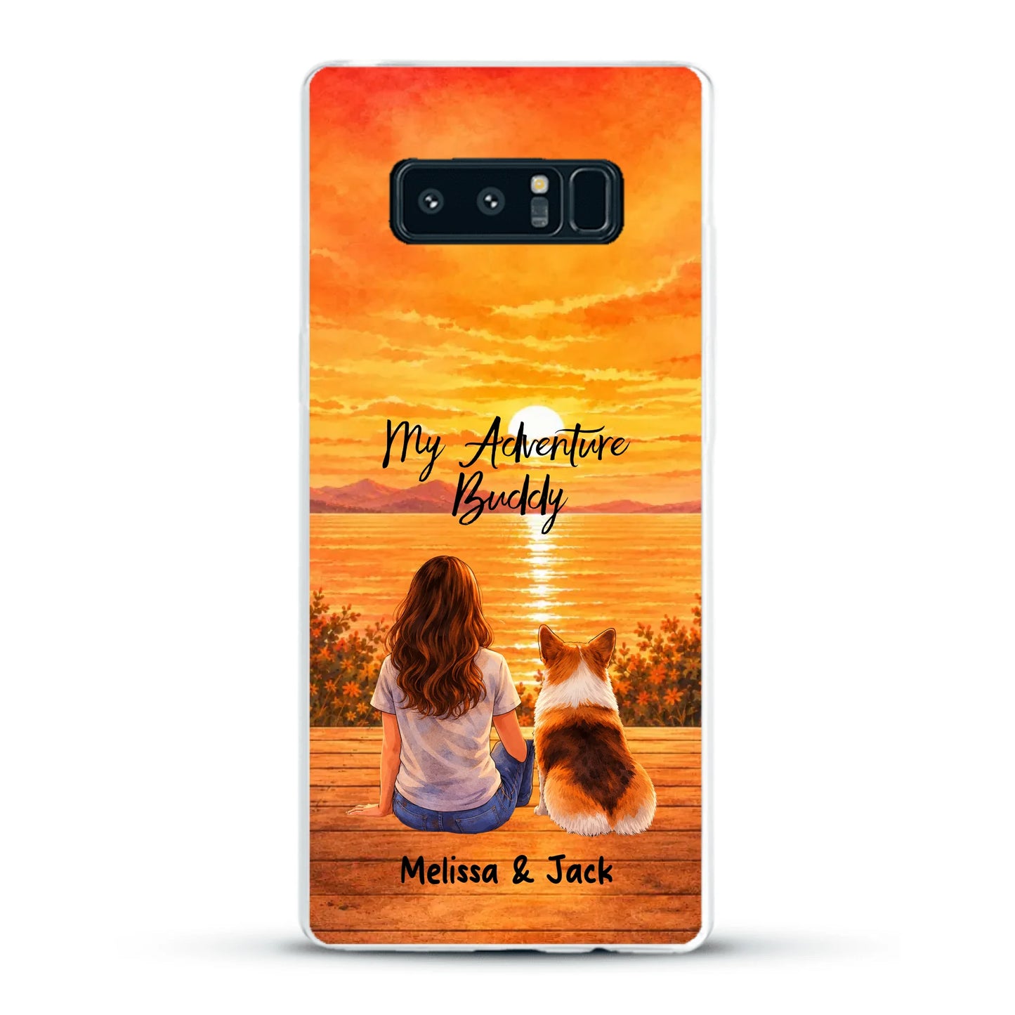 Personalised Phone Case - Watercolor Silhouette