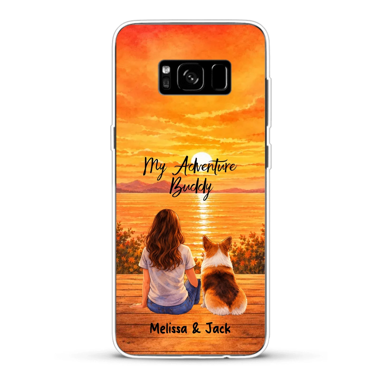 Personalised Phone Case - Watercolor Silhouette