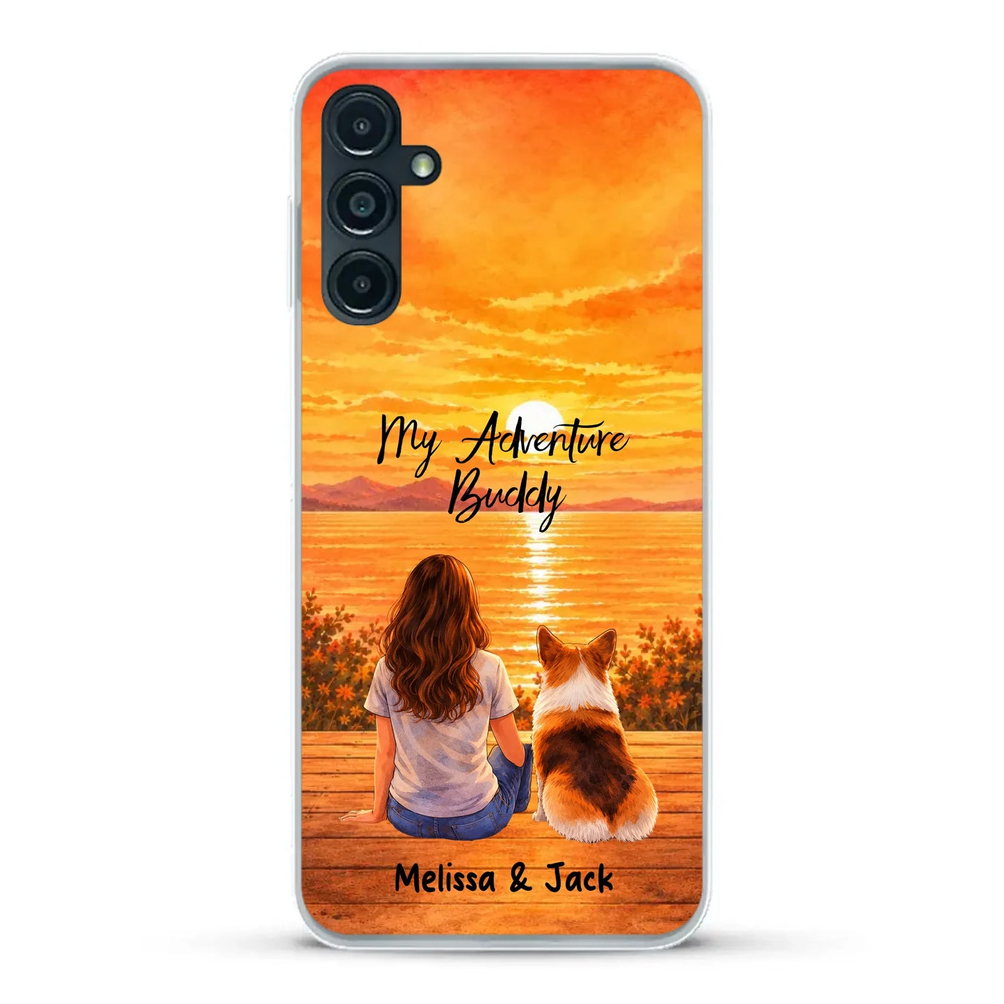 Personalised Phone Case - Watercolor Silhouette