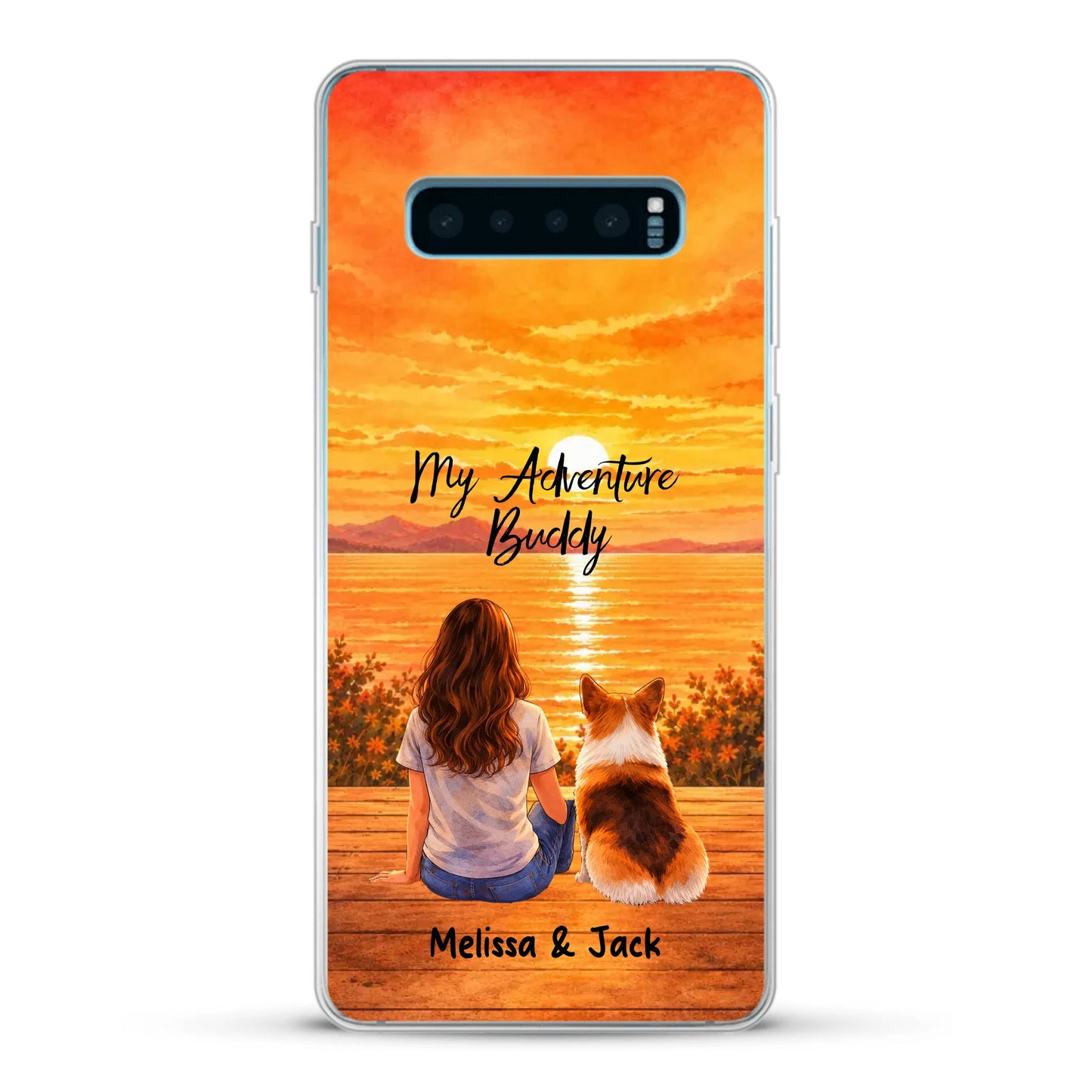 Personalised Phone Case - Watercolor Silhouette