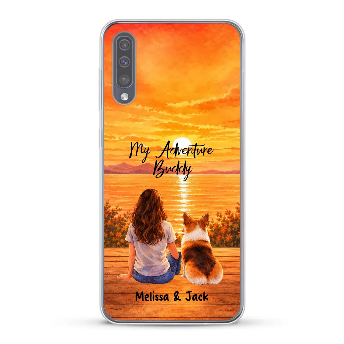 Personalised Phone Case - Watercolor Silhouette