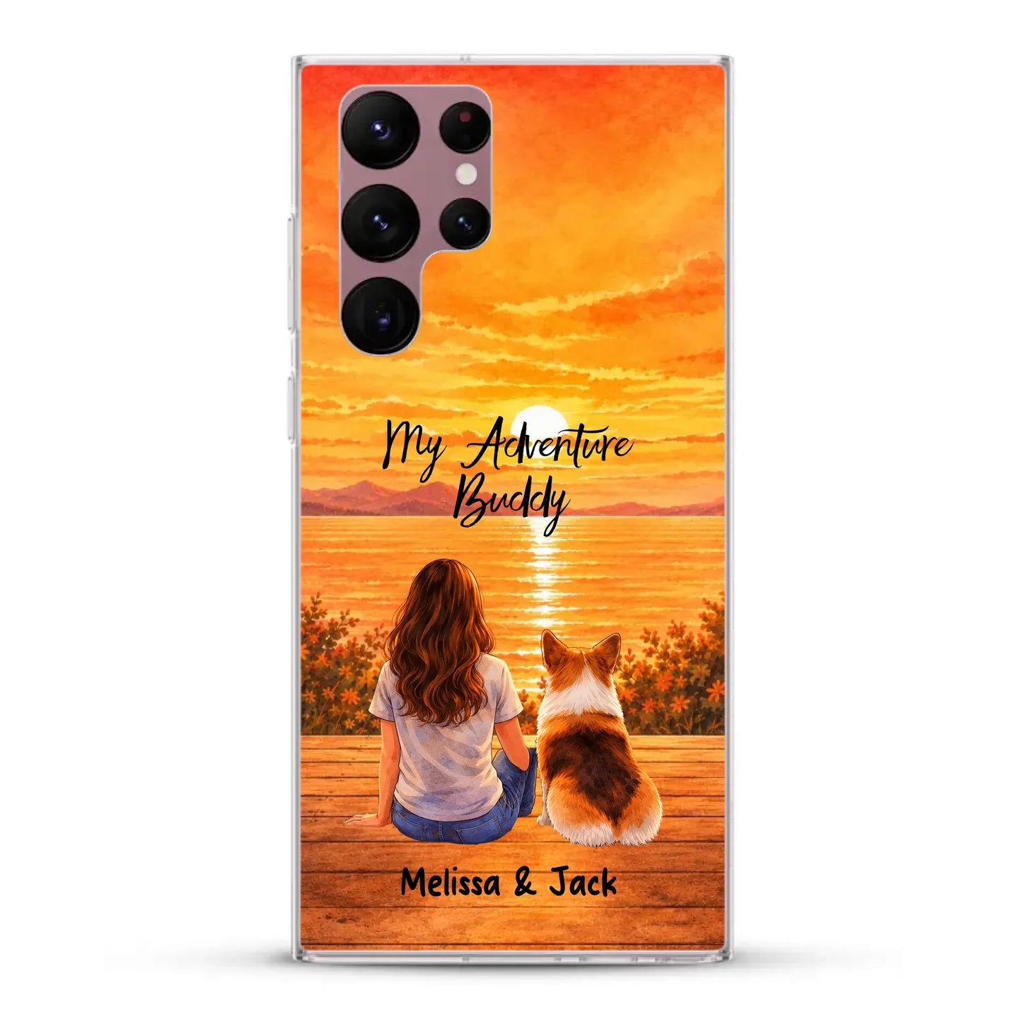 Personalised Phone Case - Watercolor Silhouette