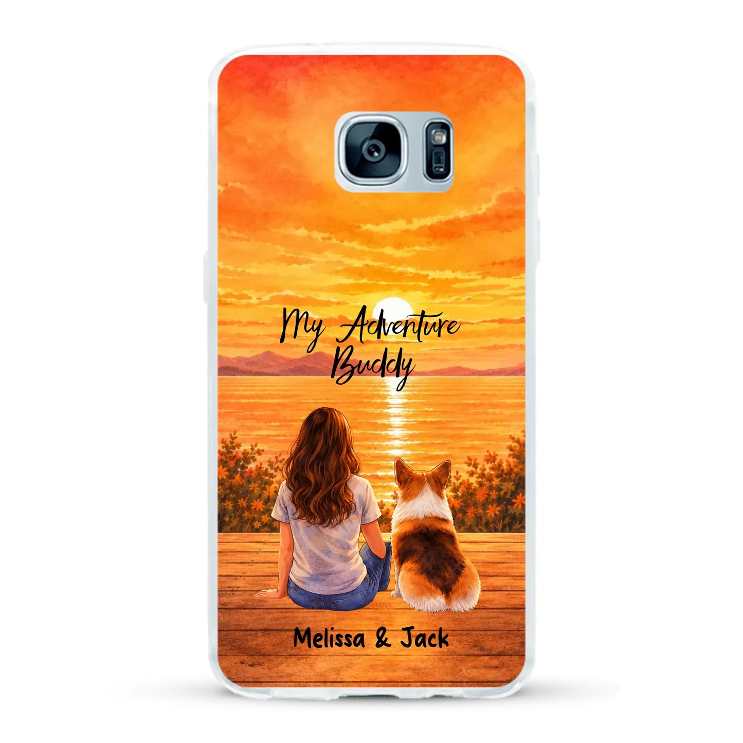 Personalised Phone Case - Watercolor Silhouette
