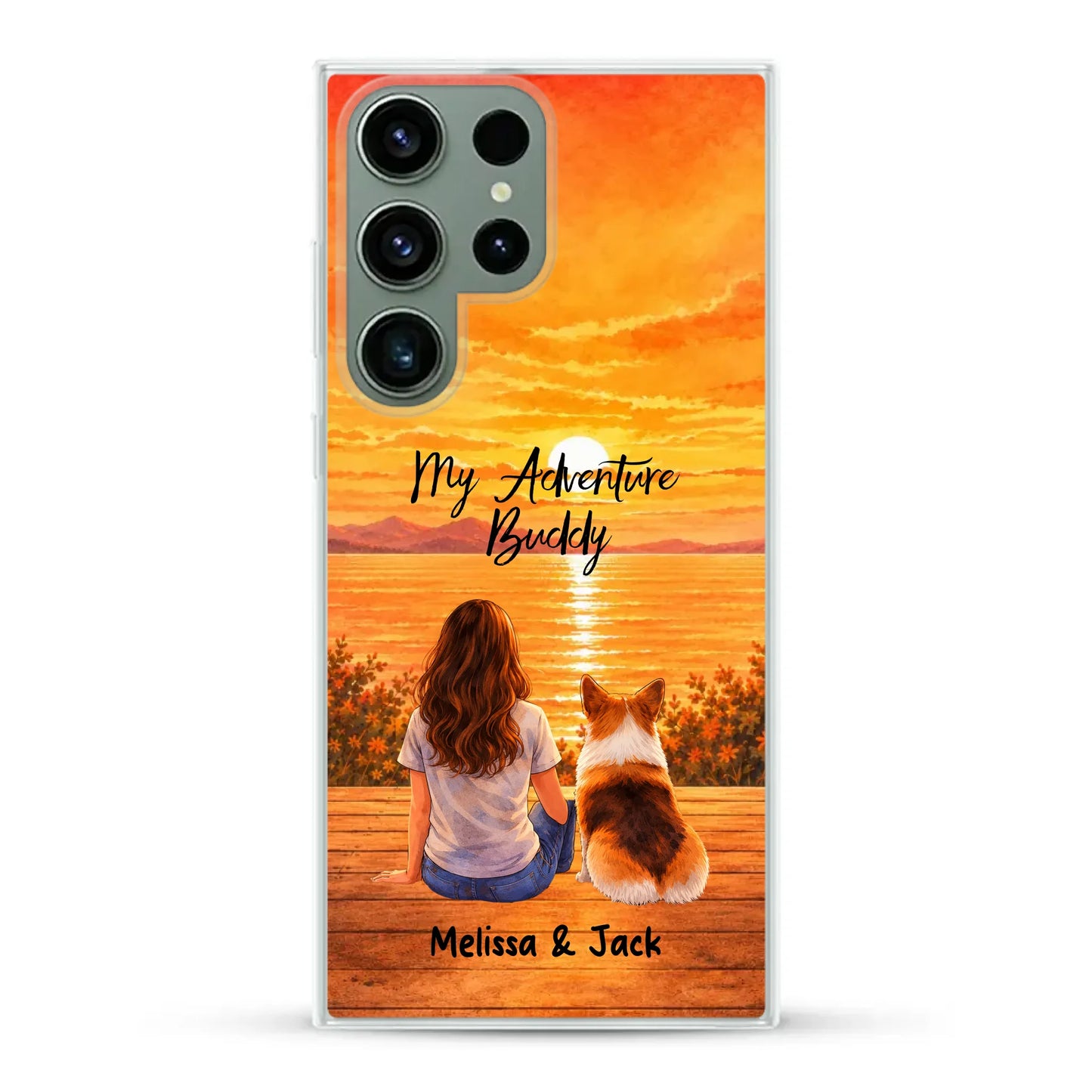 Personalised Phone Case - Watercolor Silhouette