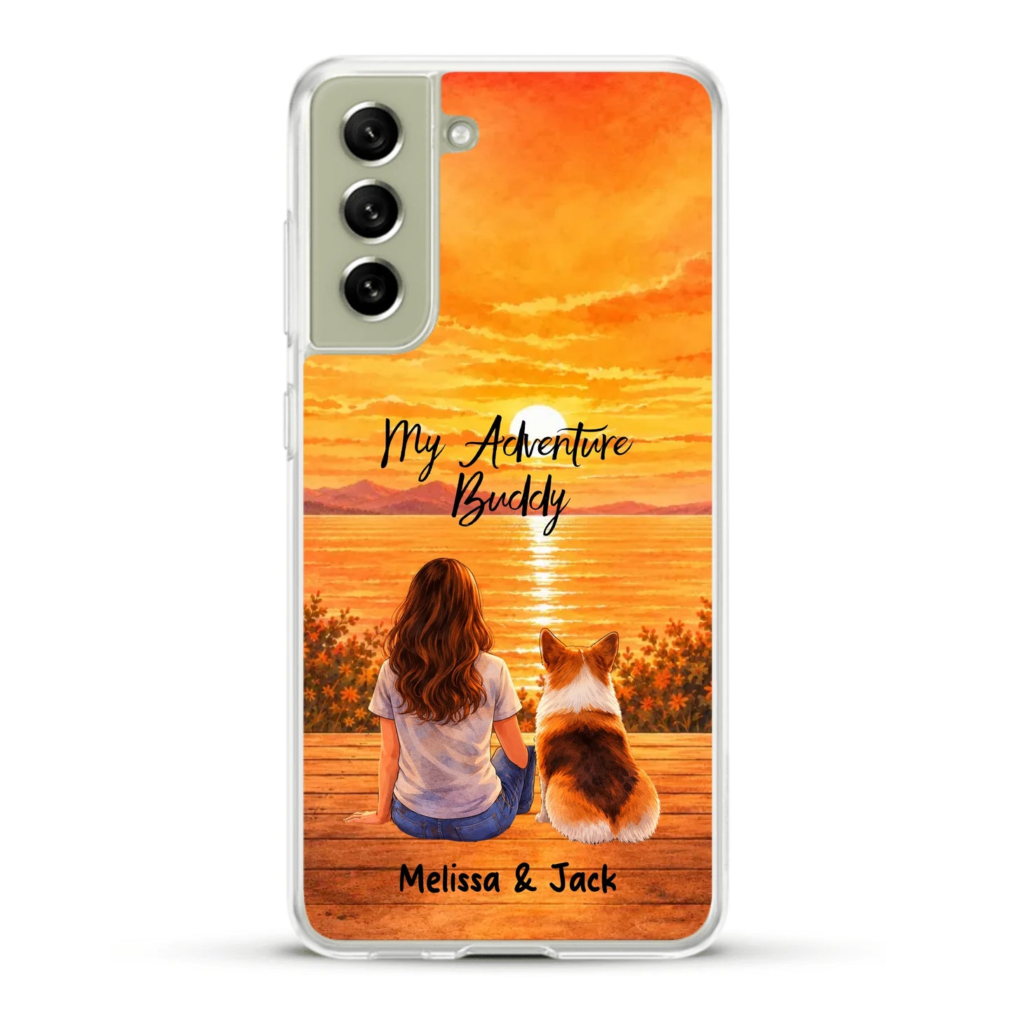 Personalised Phone Case - Watercolor Silhouette