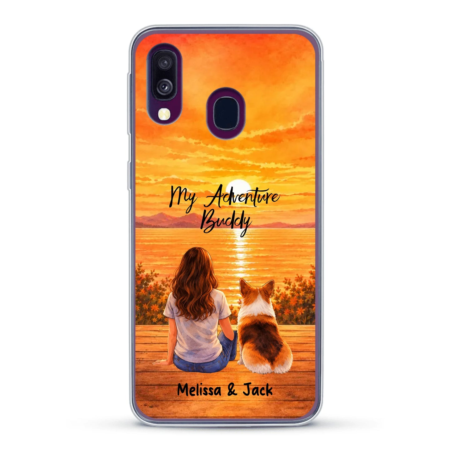 Personalised Phone Case - Watercolor Silhouette
