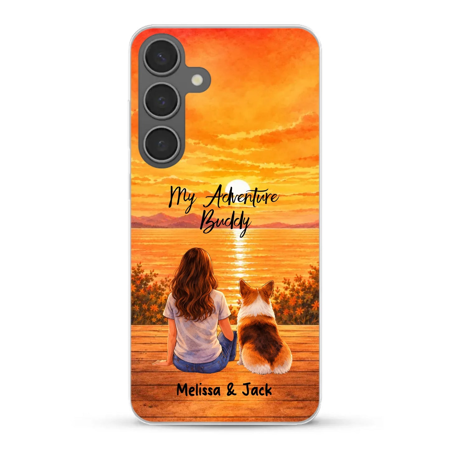 Personalised Phone Case - Watercolor Silhouette