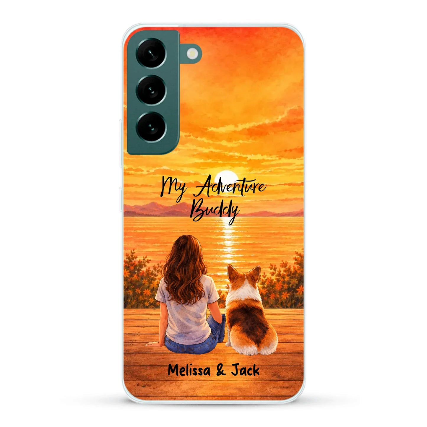 Personalised Phone Case - Watercolor Silhouette