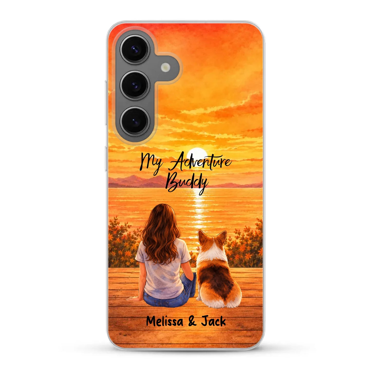 Personalised Phone Case - Watercolor Silhouette