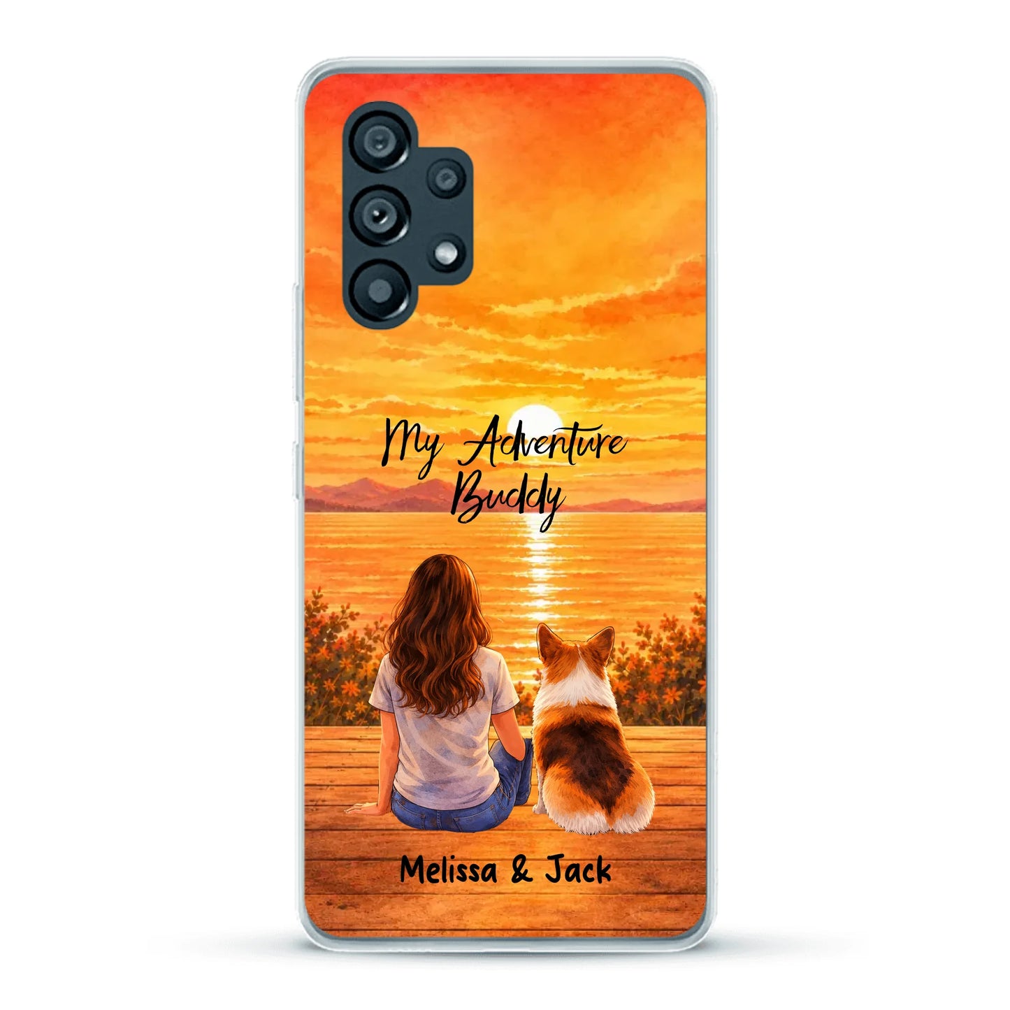 Personalised Phone Case - Watercolor Silhouette