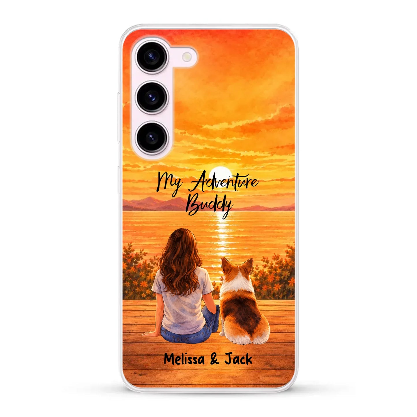 Personalised Phone Case - Watercolor Silhouette
