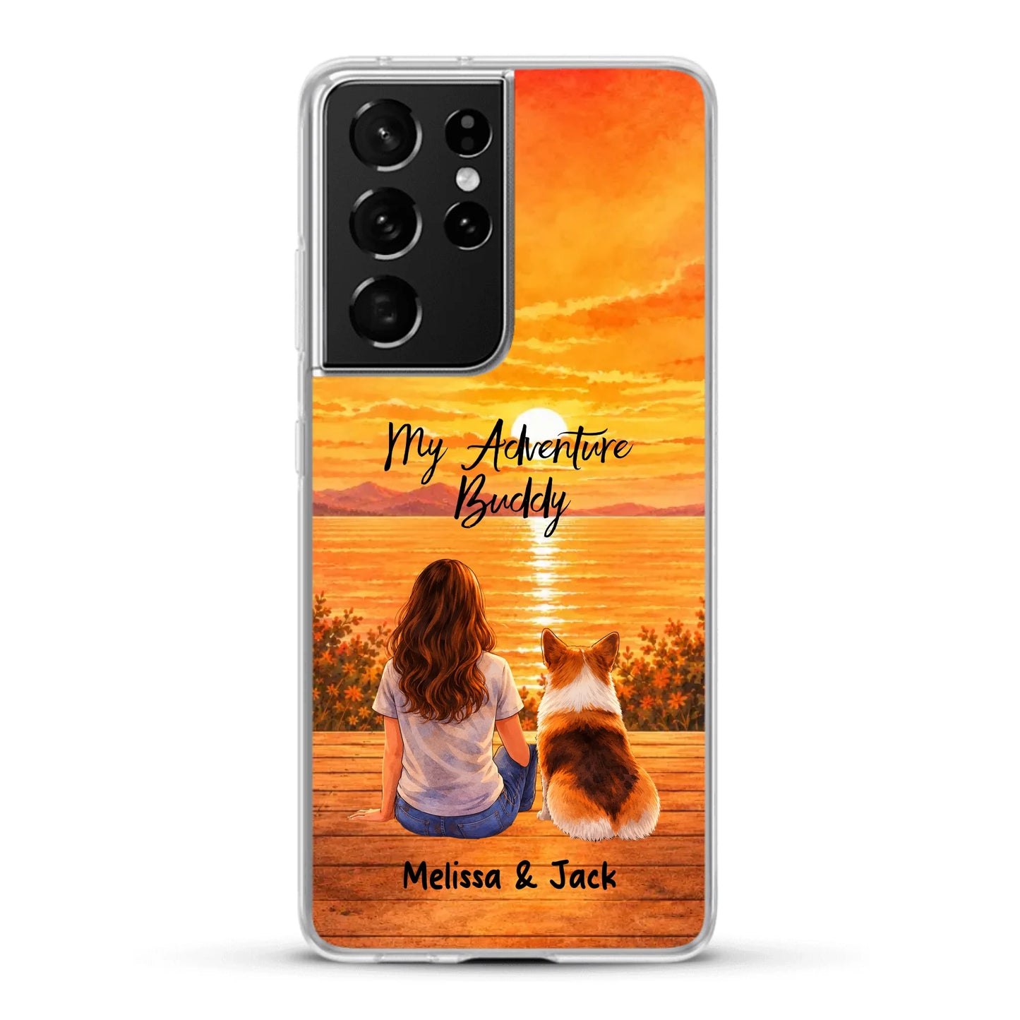Personalised Phone Case - Watercolor Silhouette