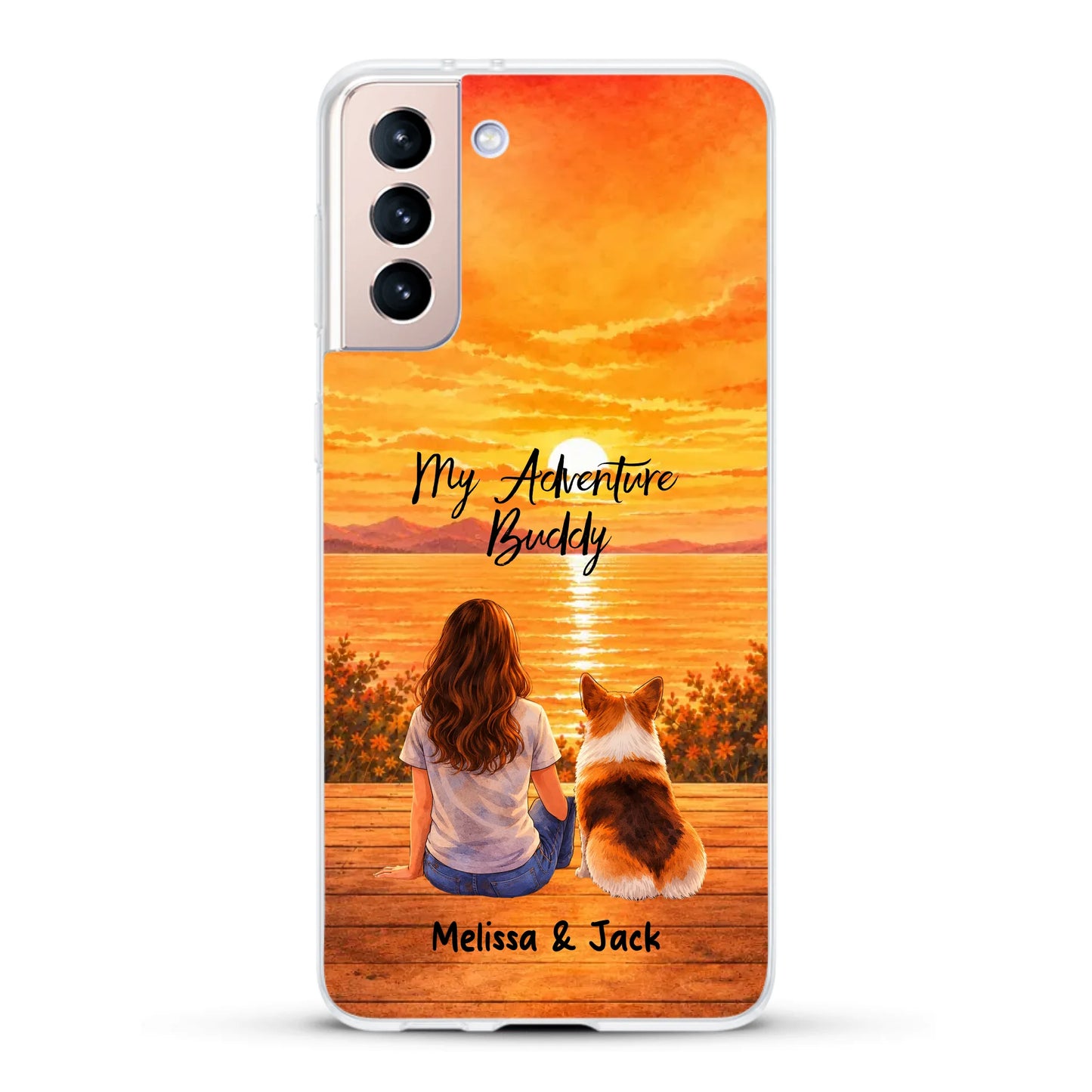 Personalised Phone Case - Watercolor Silhouette