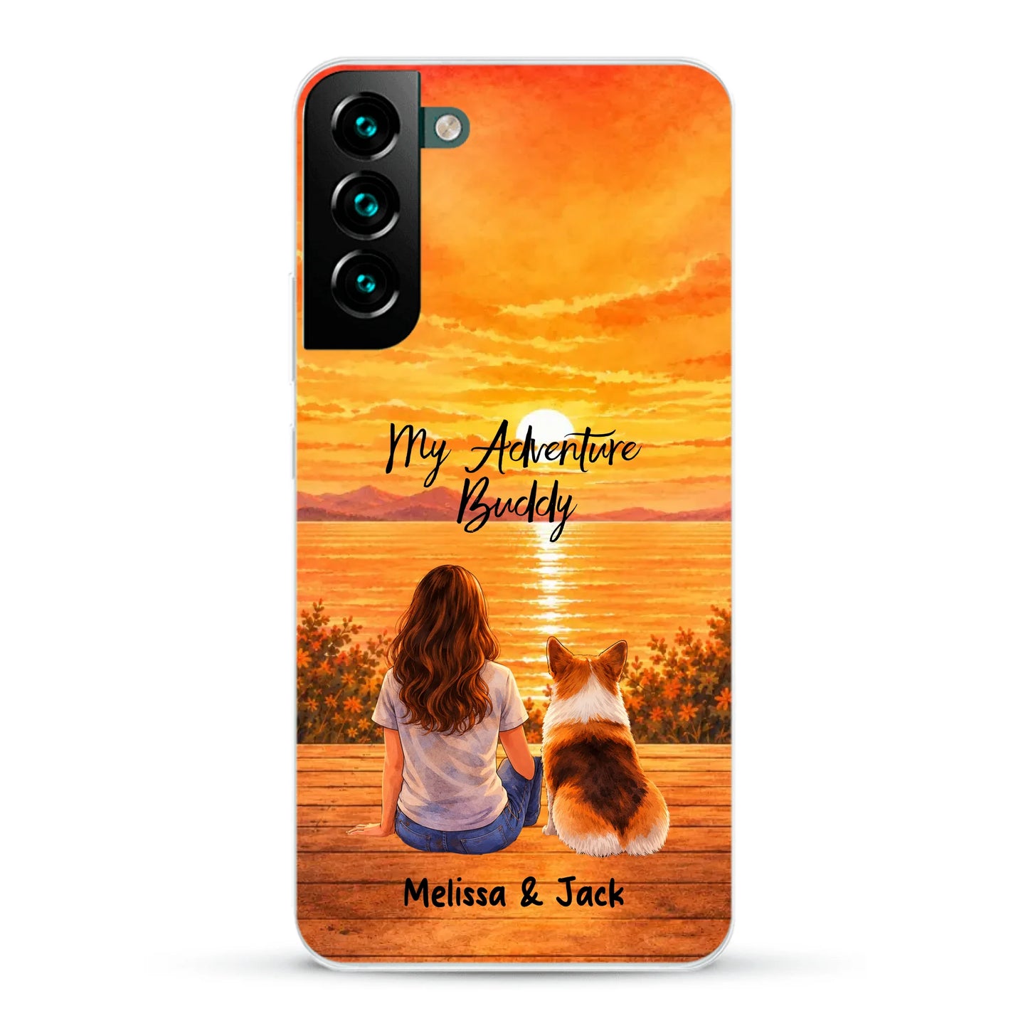 Personalised Phone Case - Watercolor Silhouette