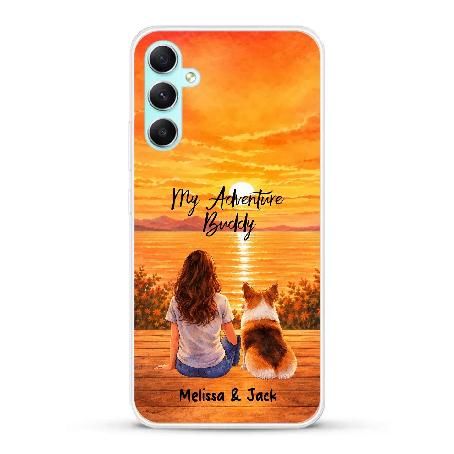 Personalised Phone Case - Watercolor Silhouette