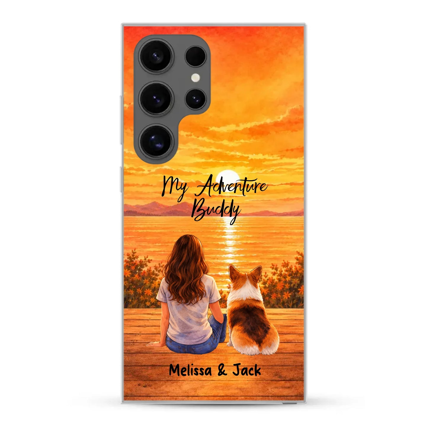 Personalised Phone Case - Watercolor Silhouette