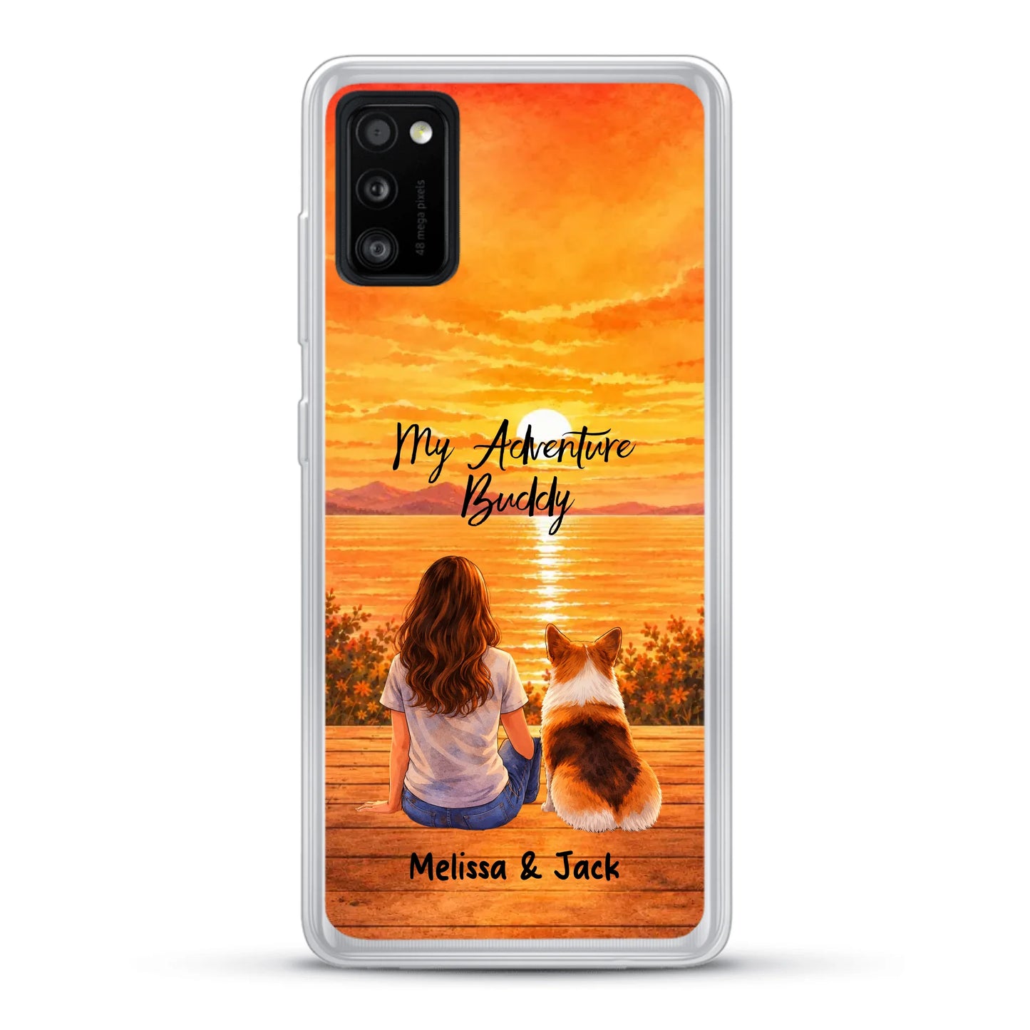 Personalised Phone Case - Watercolor Silhouette