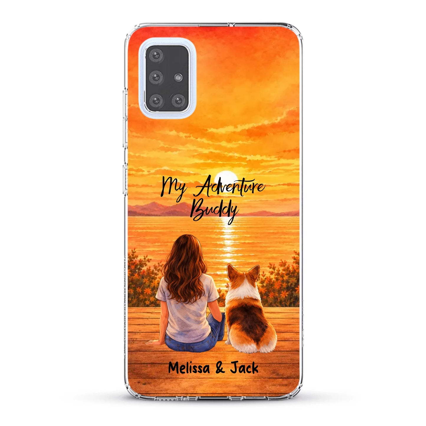 Personalised Phone Case - Watercolor Silhouette