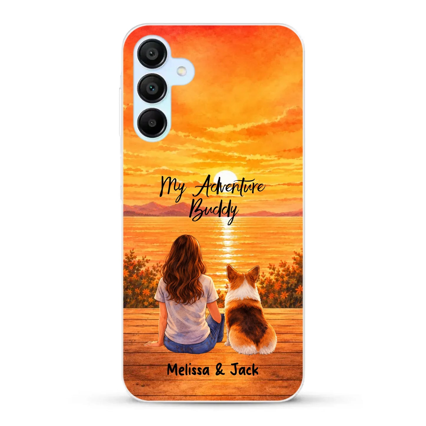 Personalised Phone Case - Watercolor Silhouette
