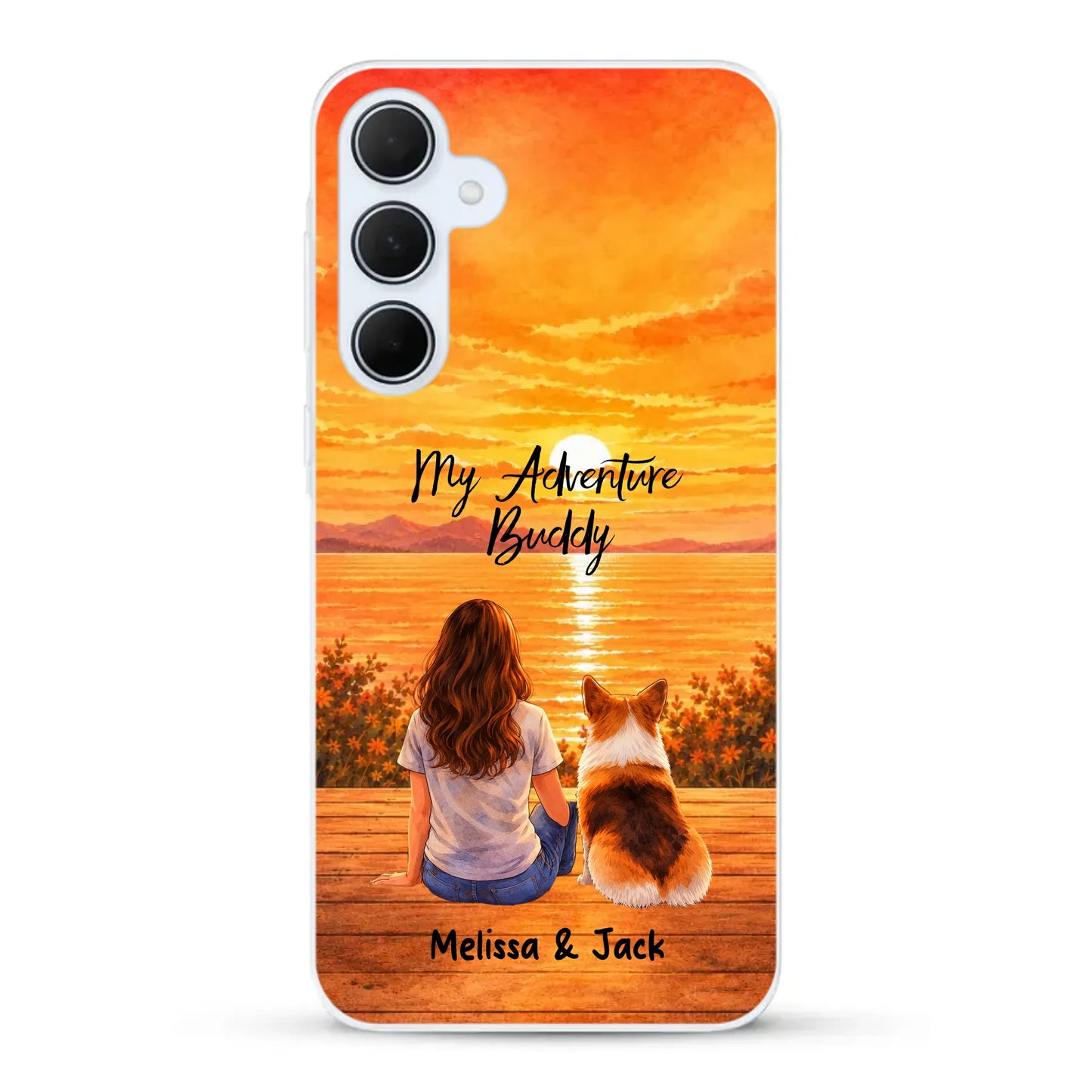Personalised Phone Case - Watercolor Silhouette