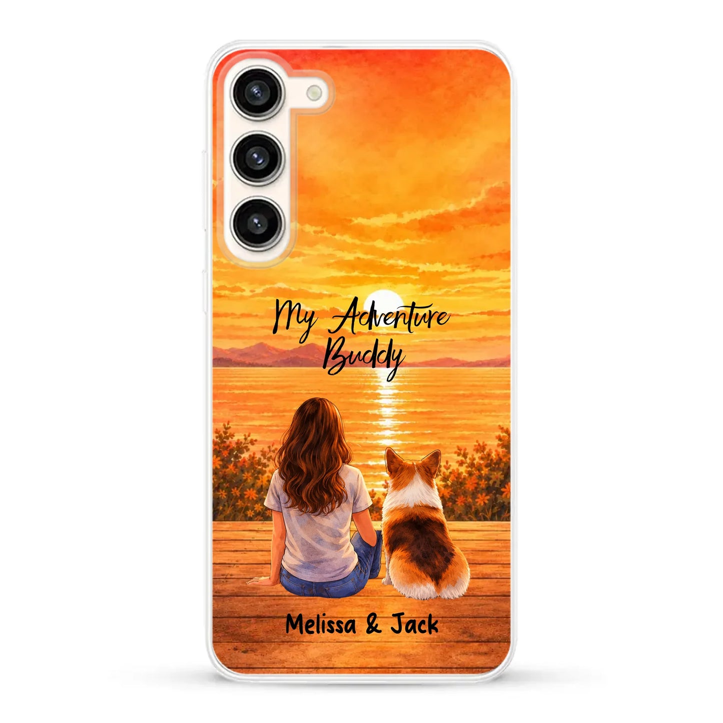 Personalised Phone Case - Watercolor Silhouette