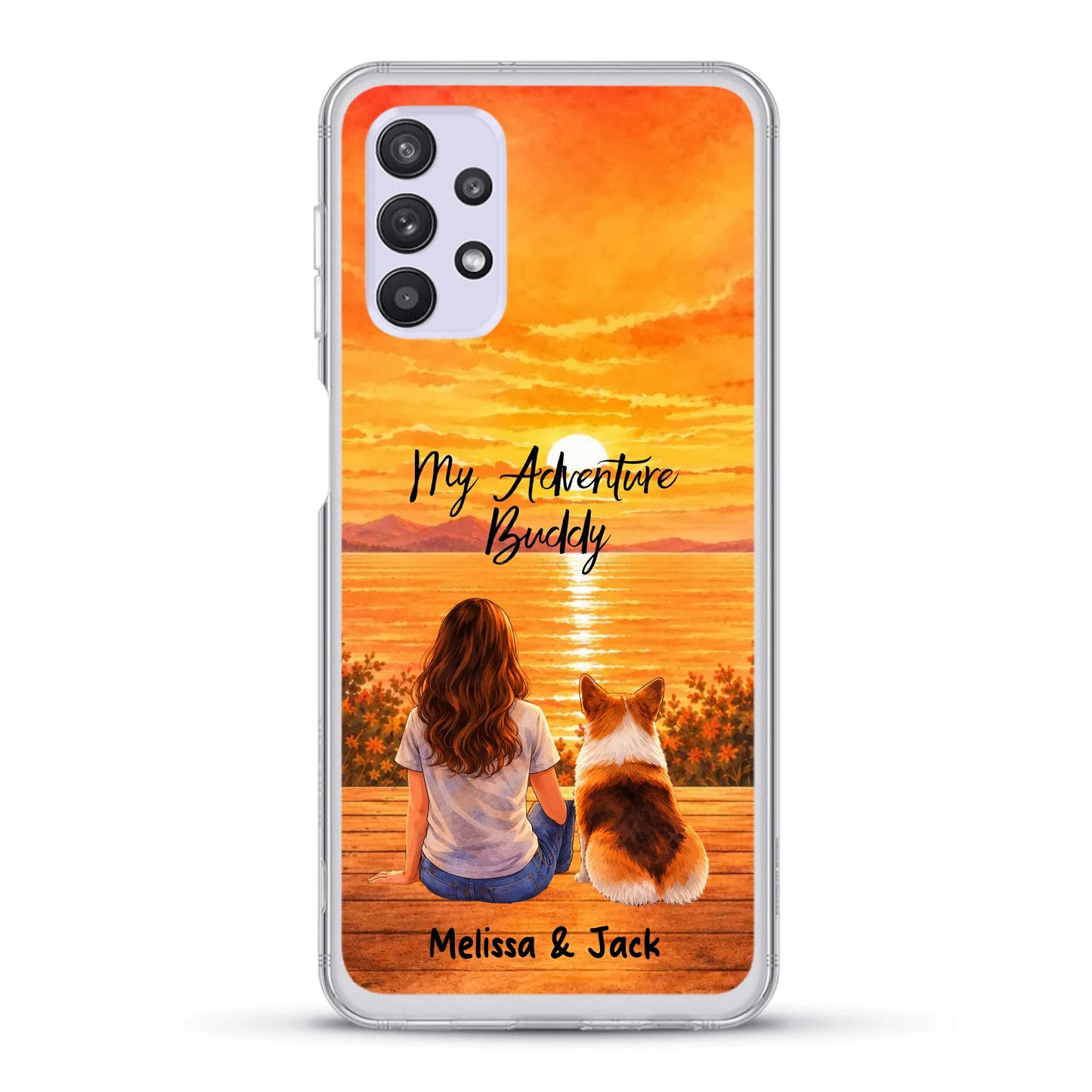 Personalised Phone Case - Watercolor Silhouette