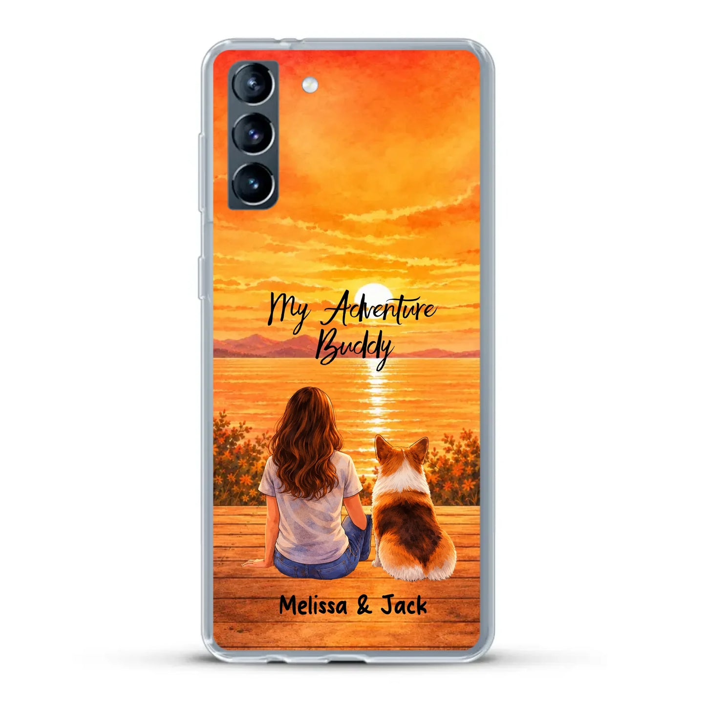 Personalised Phone Case - Watercolor Silhouette