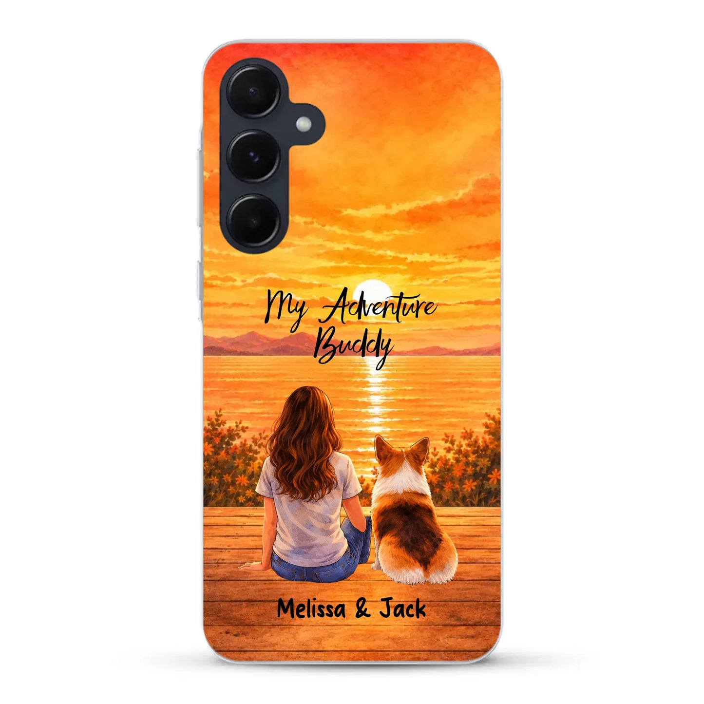 Personalised Phone Case - Watercolor Silhouette