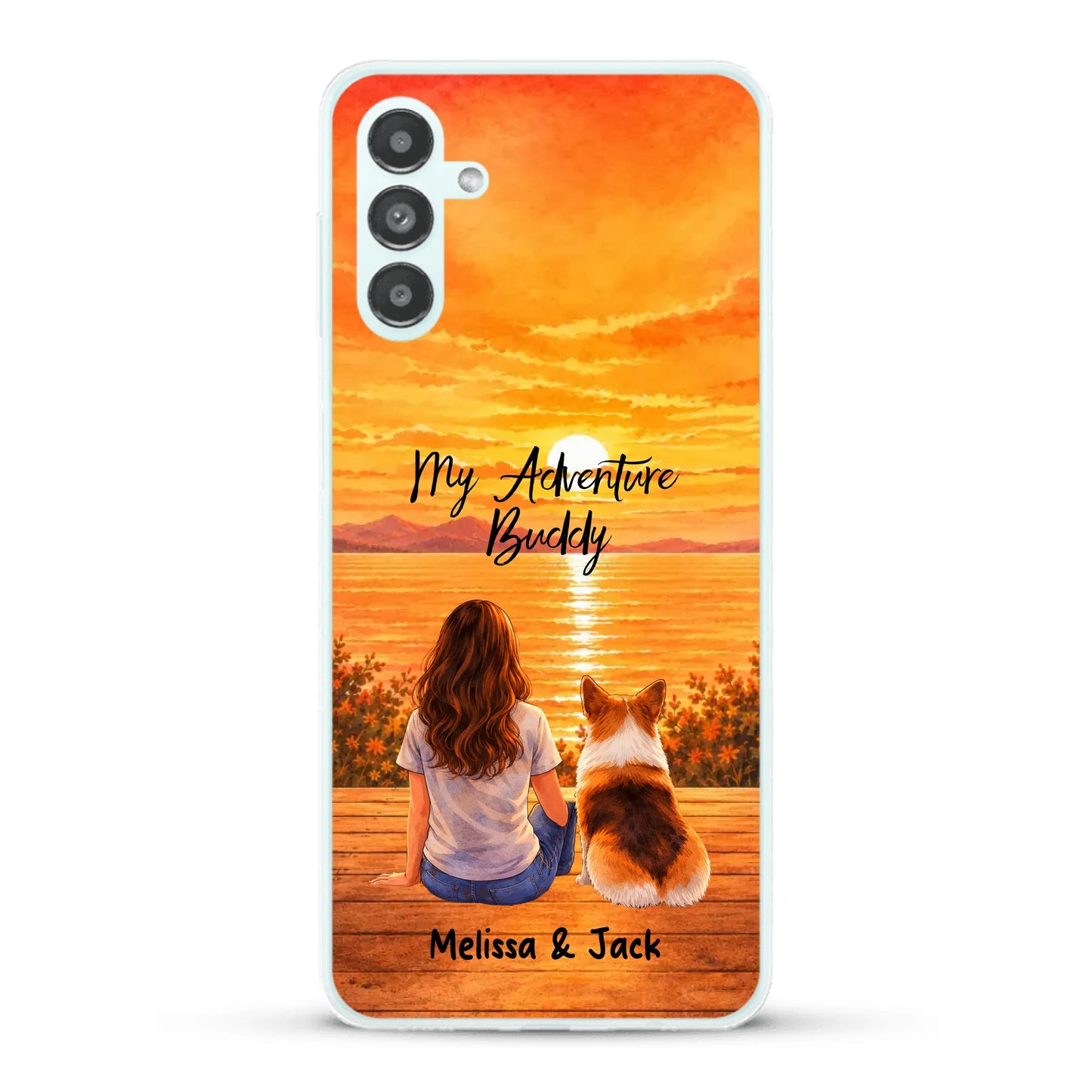Personalised Phone Case - Watercolor Silhouette