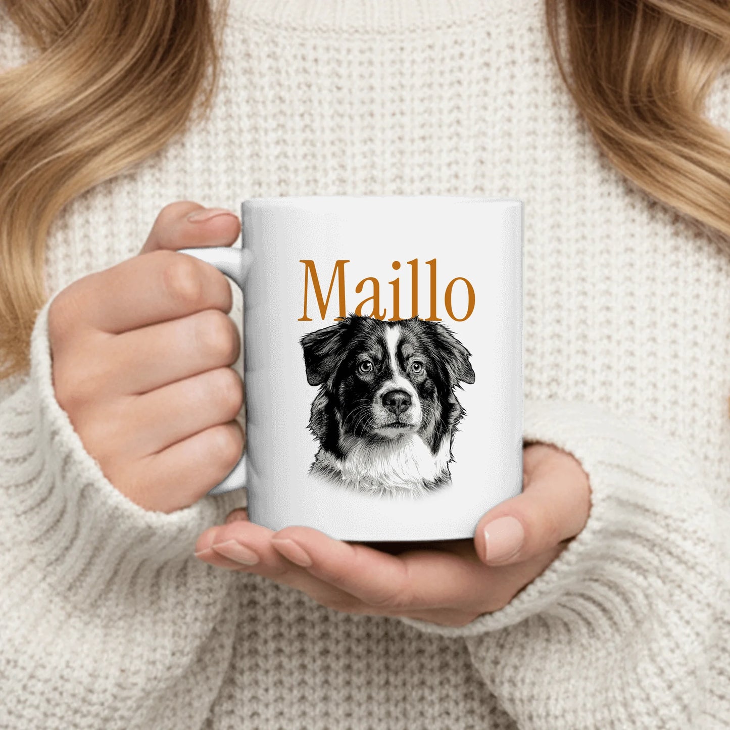 Pencil Portrait - Personalised Mug