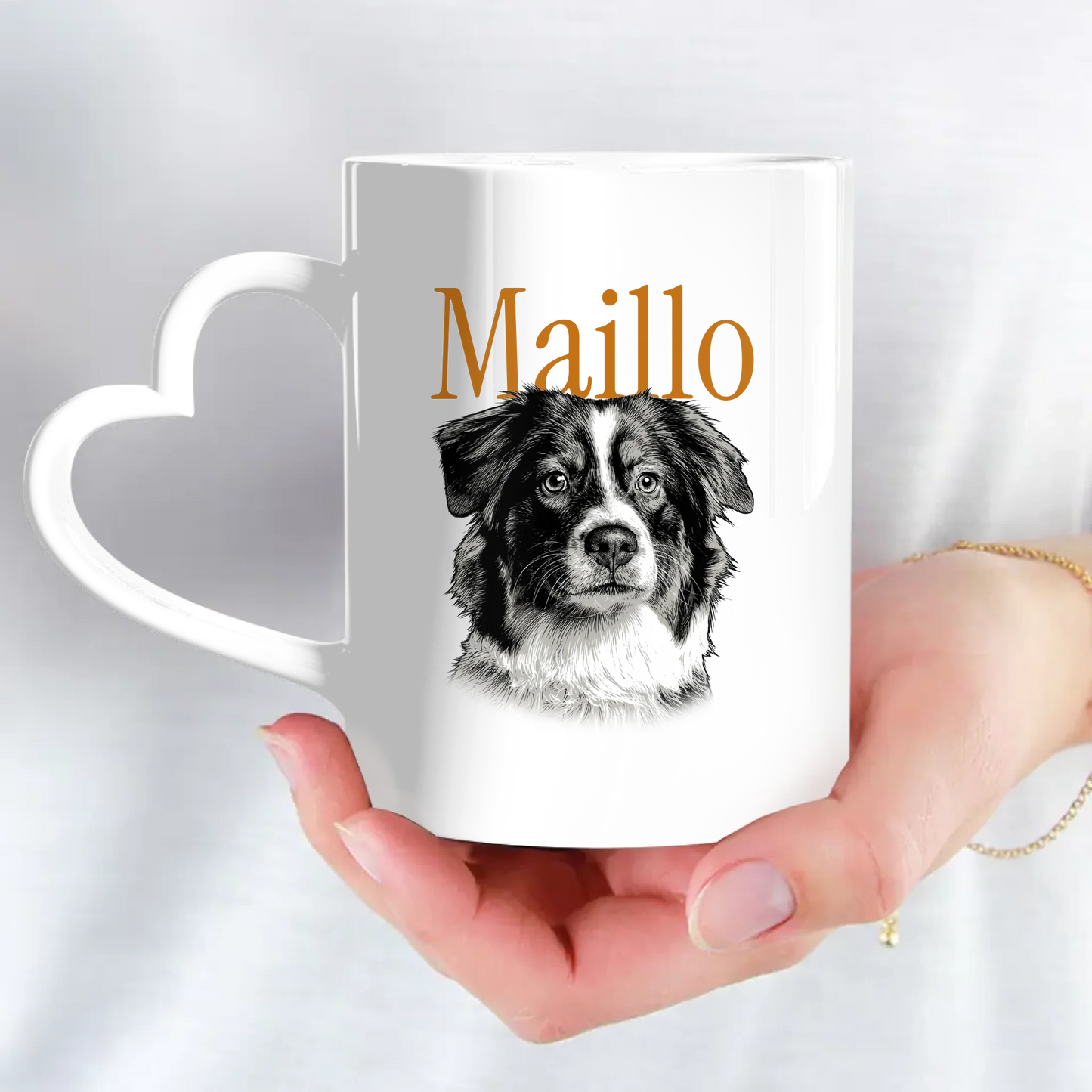 Pencil Portrait - Personalised Mug