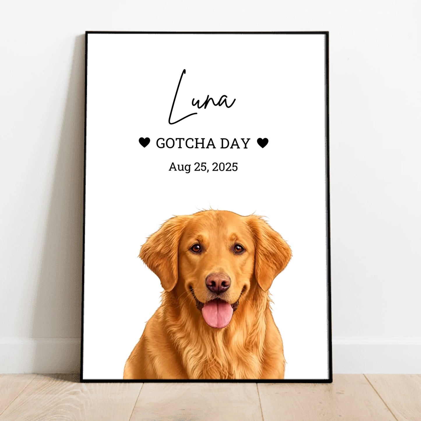 Gotcha Day Portrait - Personalised Poster