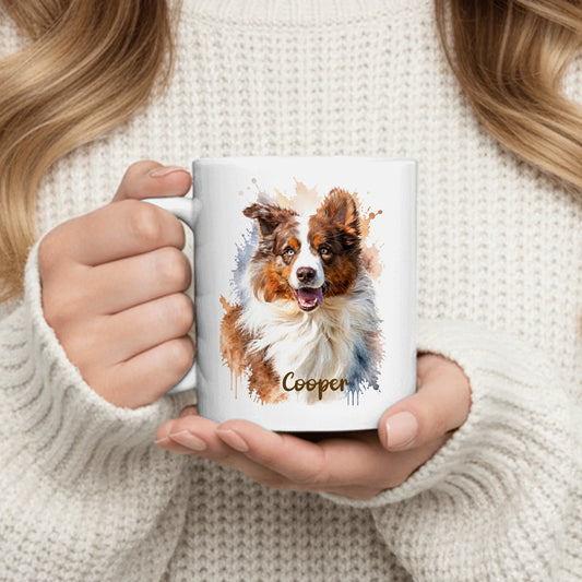 Watercolour Realistic Portrait - Personalised Mug