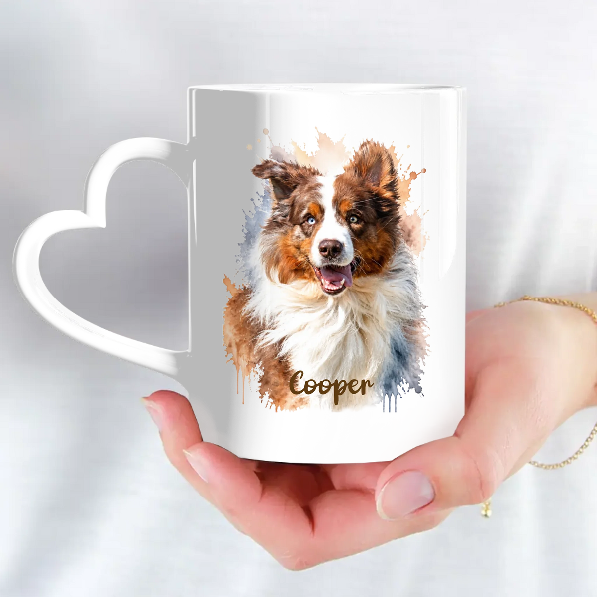 Watercolour Realistic Portrait - Personalised Mug