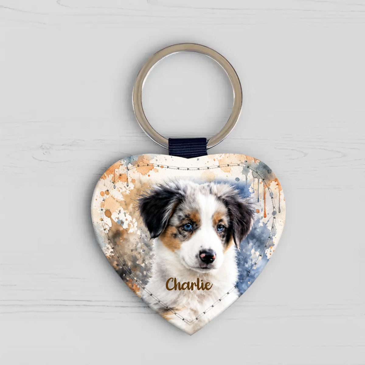 Watercolor Realistic Portrait - Personalised Keychain