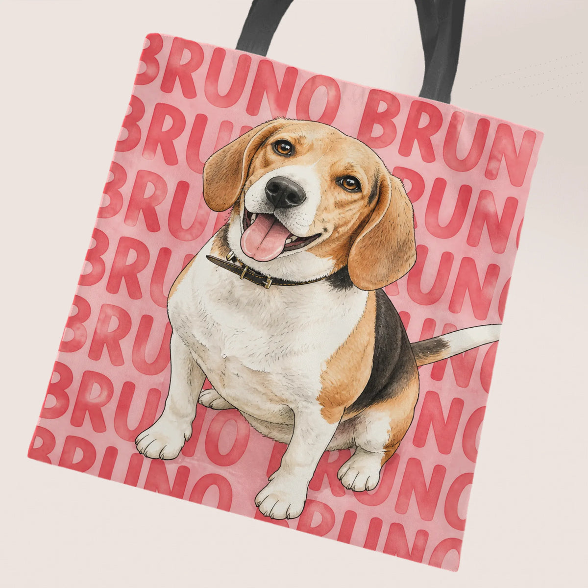Watercolour Pet Portrait - Personalised Tote Bag