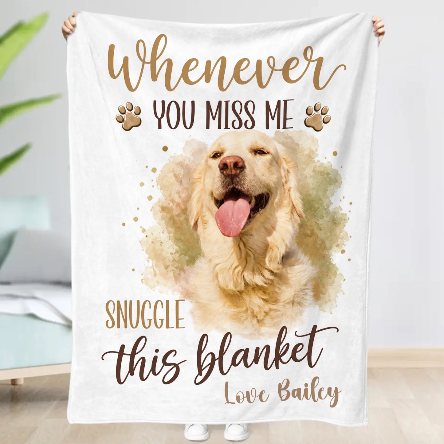 Miss Me Snuggle - Personalised Blanket