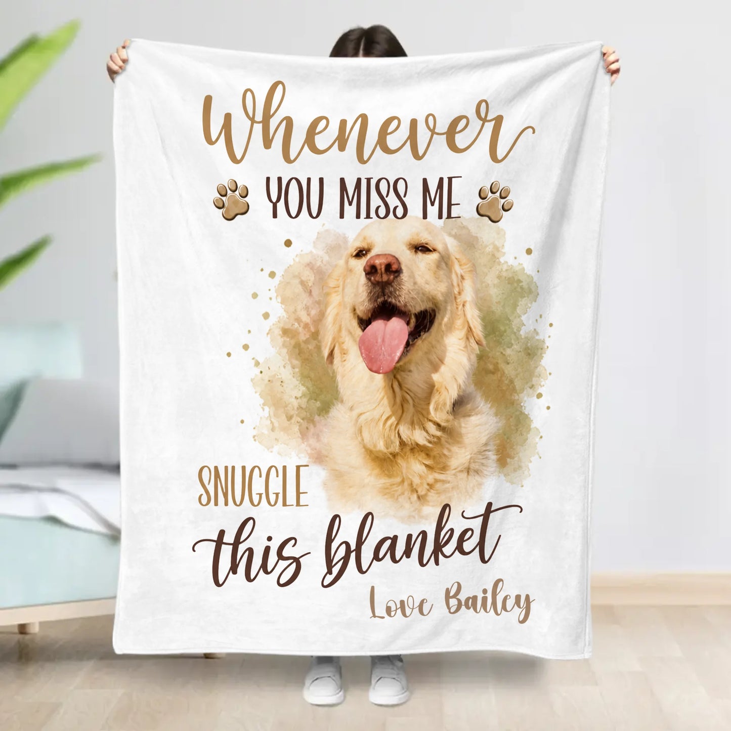 Miss Me Snuggle - Personalised Blanket
