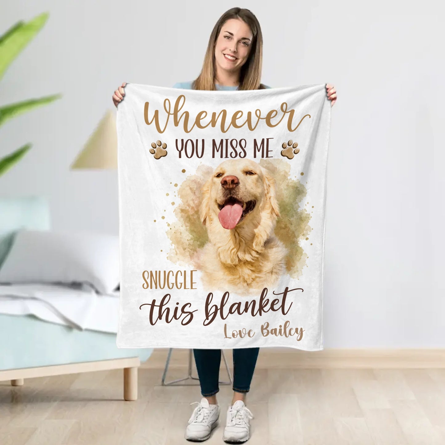 Miss Me Snuggle - Personalised Blanket