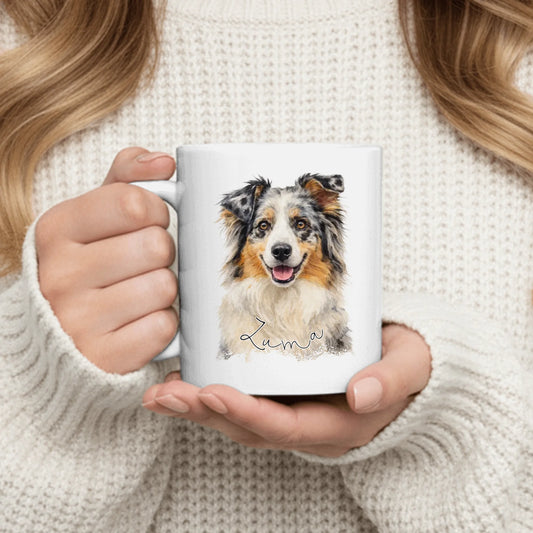 Personalised Mug - Watercolor Portrait