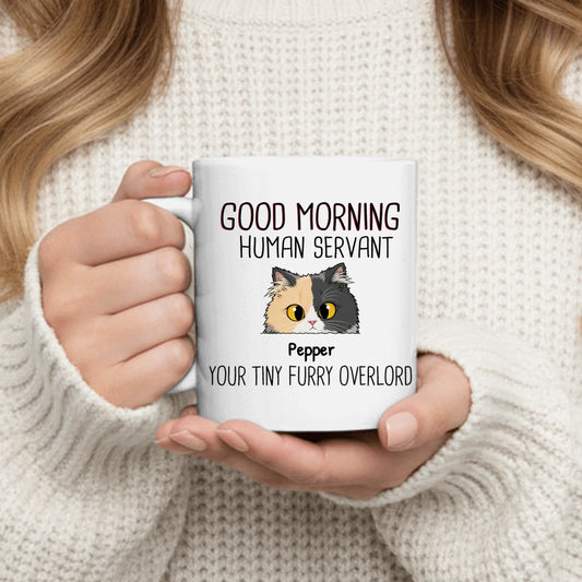 Personalised Mug - Walking Cats Illustration