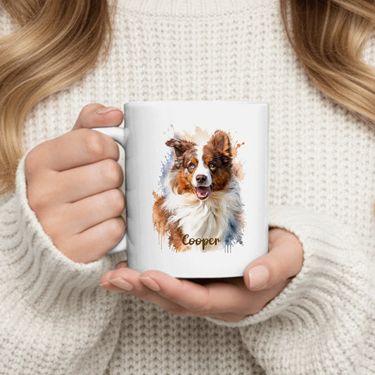 Personalised Mug - Watercolour Realistic Portrait