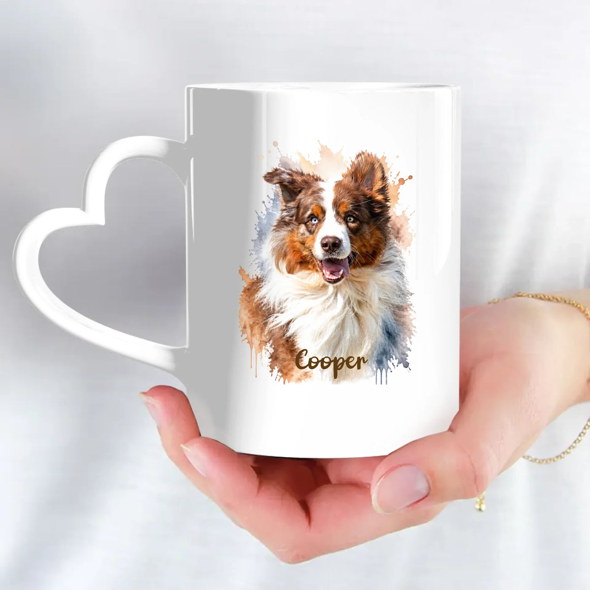 Personalised Mug - Watercolour Realistic Portrait