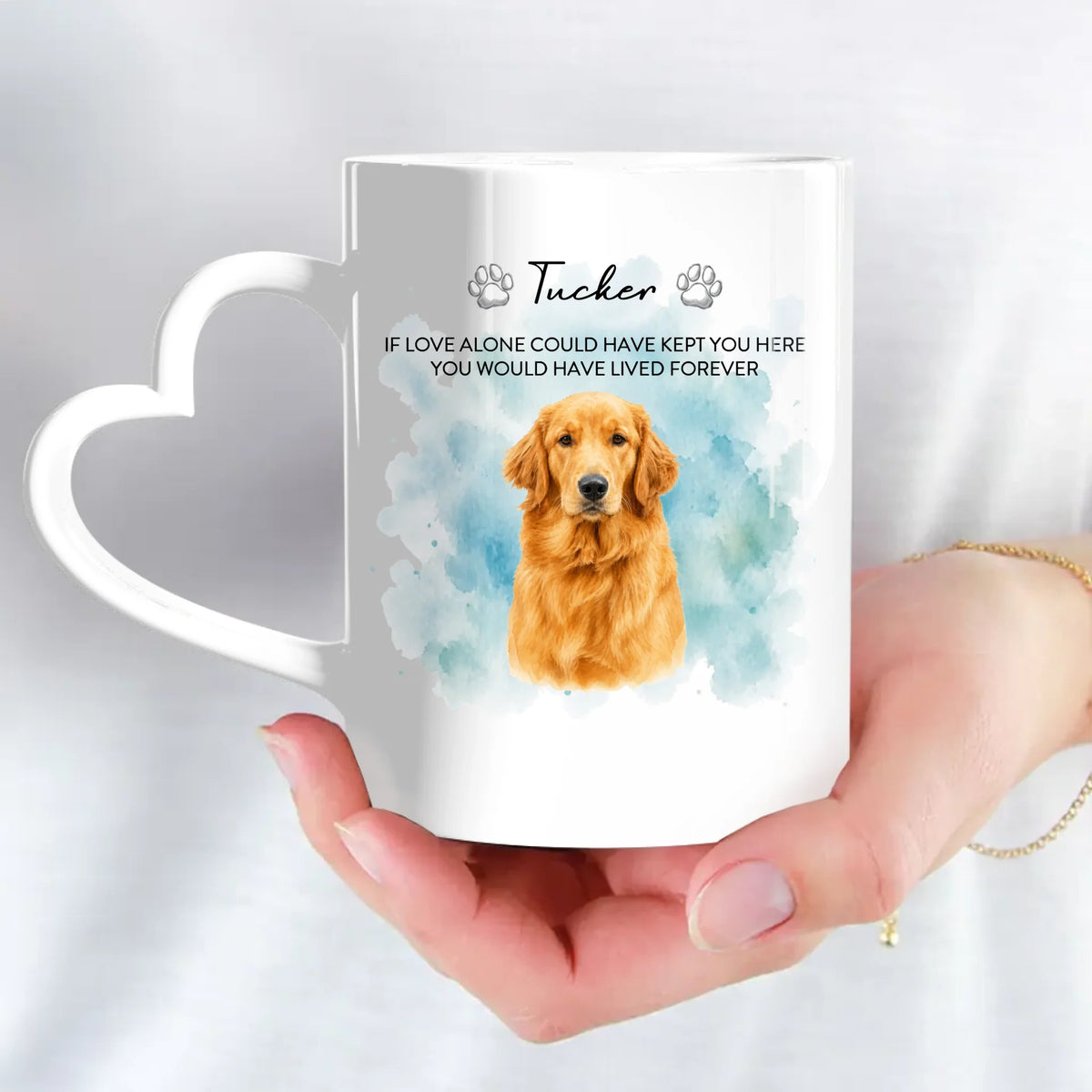 Personalised Mug - Watercolour Style Pet Portrait