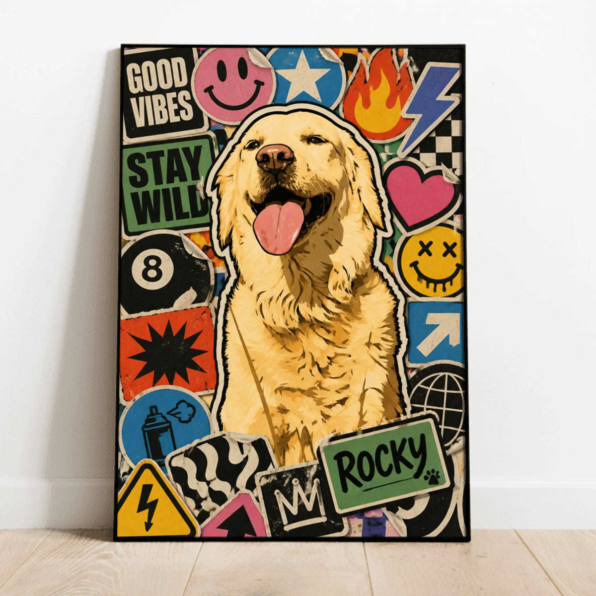 Personalised Poster - Sticker Bomb Portrait