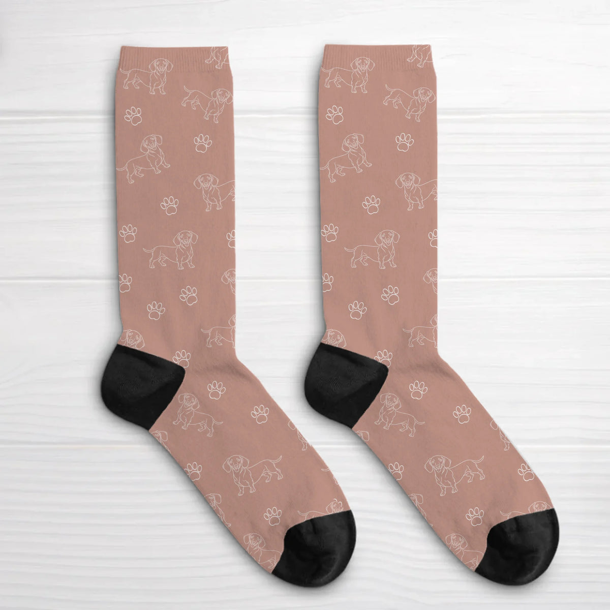 Personalised Socks - Continuous Line Tile