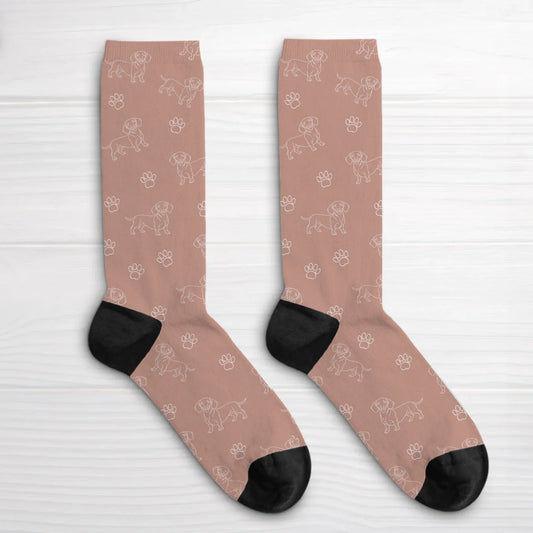 Personalised Socks - Continuous Line Tile