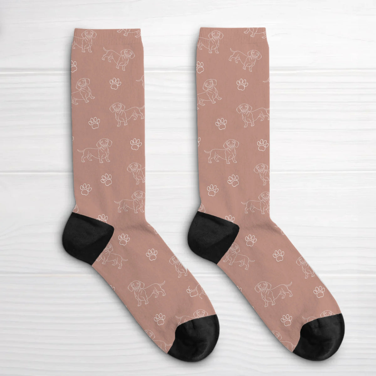 Personalised Socks - Continuous Line Tile