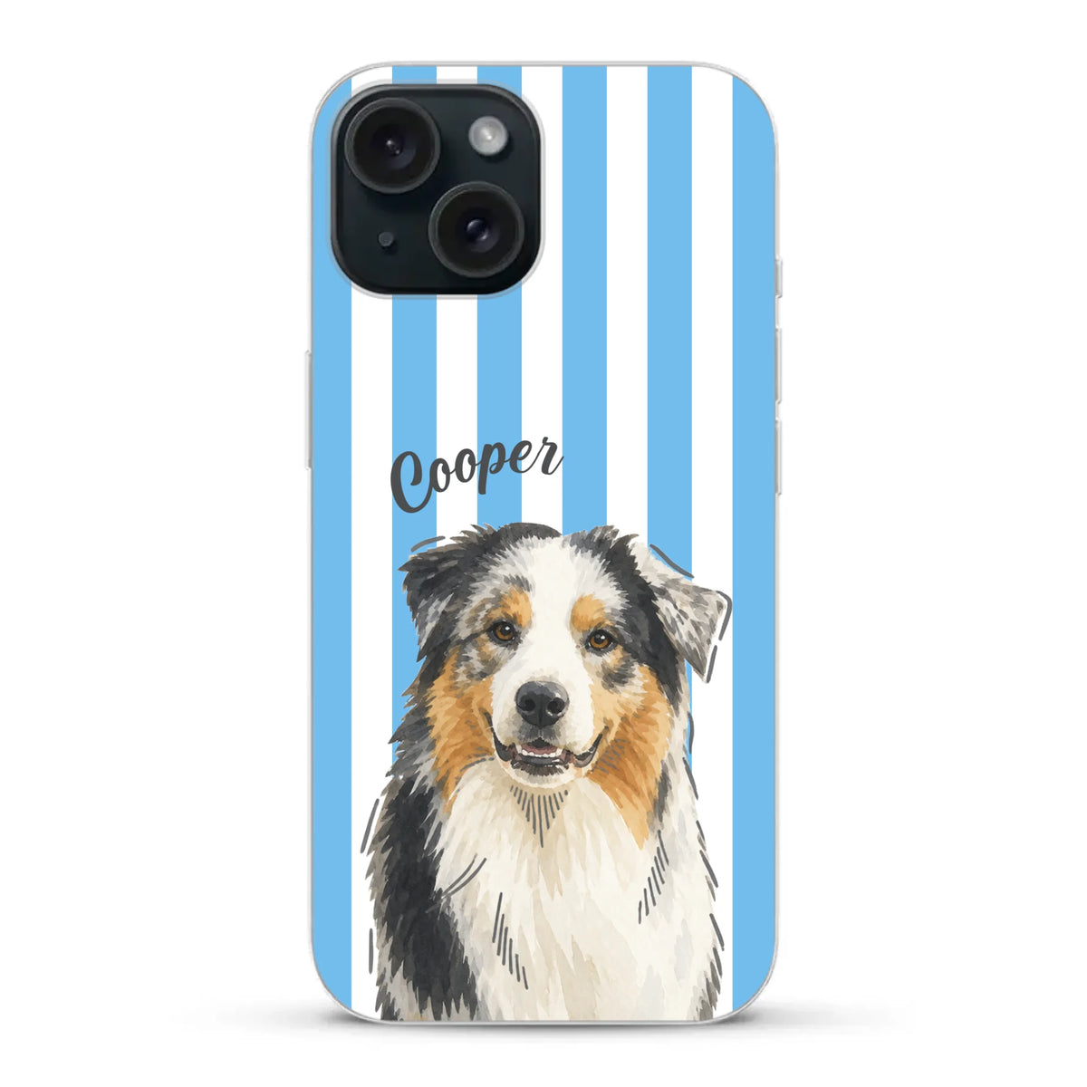 Personalised Phone Case - Pastel Stripes